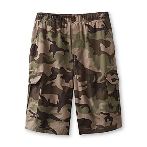 Boys Camo Canyon pull on Cargo shorts, 14/16