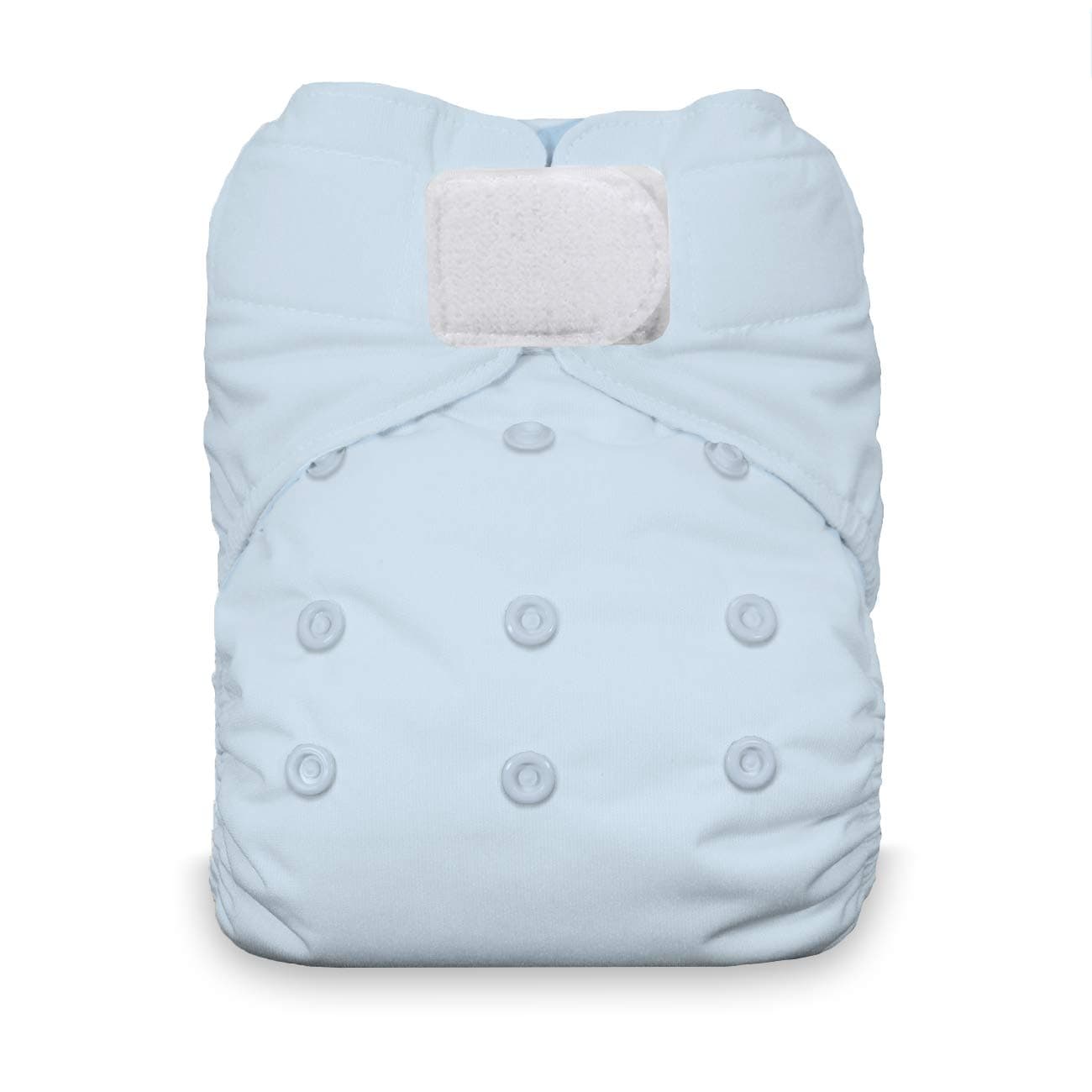Thirsties One Size All in One Cloth Diaper, Hook & Loop Closure, Ice Blue
