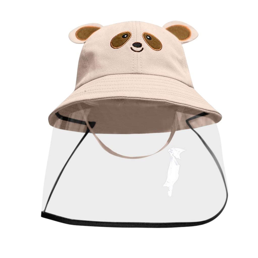 Gallity Anti-Spitting Safety Face Shield Eye Protective Hat Anti-Fog Dustproof Fisherman Anti Drool Splash-Proof Kitchen Cover Summer Wide Brim Outdoor Beach Sun Clear Visor Facial Cover (Pink)