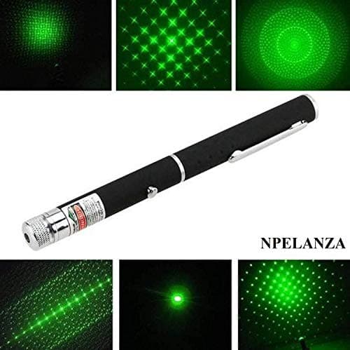 NPELANZA Green Multipurpose Laser Light Disco Pointer Pen Beam with Adjustable Antena Cap to Change Project Design for Presentation