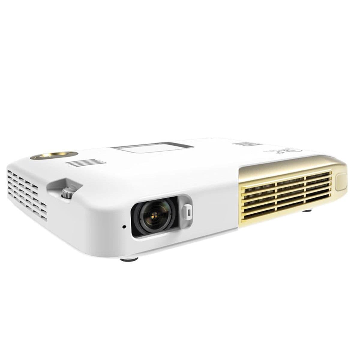 Deeirao 3D Portable DLP Home Theater Projector Android4.4 Octa Core Support 2160P 4K UHD Battery Work 3hours PC Touch Panel Xbox360 Game YouTube HDMI USB S/PDIF Gold