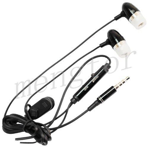 Universal 3.5mm In-ear Stereo Headset Hands-free Earphone with Build-in Microphone for Apple Iphone 3g / 4g/ipad(black)
