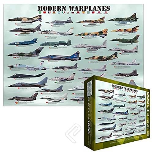 Modern Warplanes Puzzle (1000 pieces 26.5" x 19.25")