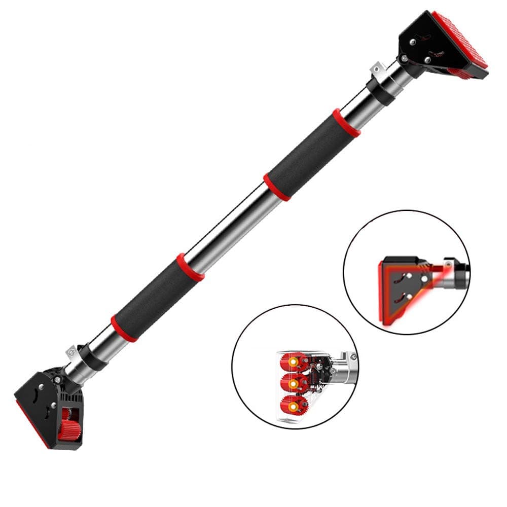 Pull Up Bar, Chin Up Bar for Doorway, Upper Body Workout Bar with Safety Locking Catch, Heavy Duty Home Fitness Door Exercise Bar