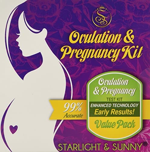 Combo 50 Count Ovulation & Pregnancy Test Kit. 40 LH + 10 HCG test strips. Ovulation Predictor kit, ovulation test strips, for fertility.