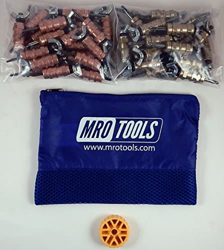 25 1/8 & 25 3/16 Standard Wing-Nut Cleco Fasteners w HBHT Tool & Bag (KWN4S50-1)