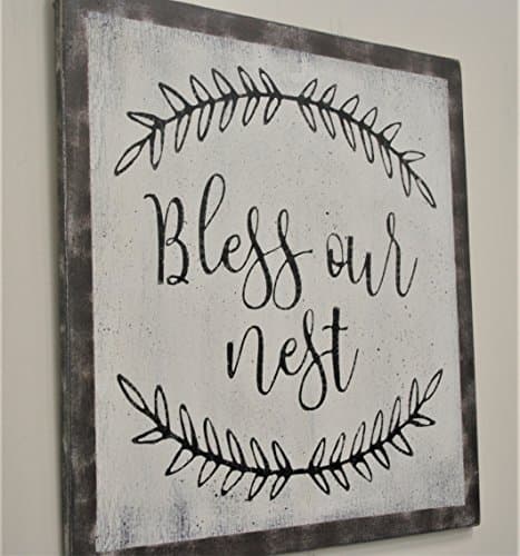 Bless Our Nest Wood Sign