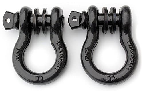 Trailhead 2 Pack 3/4" D Ring Shackles with Isolator Rings, Rugged Heavy Duty 4 3/4 Ton WLL (9,500 Lbs) Capacity, Best Off Road Jeep Truck ATV Vehicle Recovery Towing Strap Winch Accessory