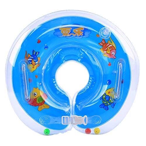 Inflatable Baby Swimming Ring Float Ball Pool Accessories for 1-18 Months or Pets (Blue2)