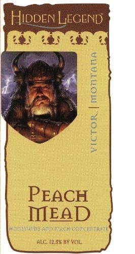 NV Hidden Legend Peach Mead 750 mL