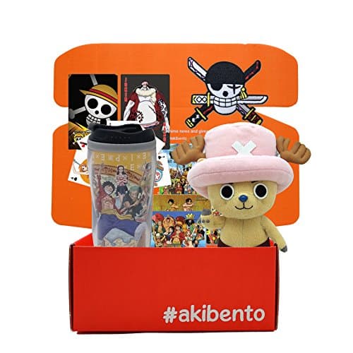 Akibento Exclusive One Piece Bundle Box(CHOPPER PLUSH, PLAYING CARDS, FOIL STICKER, ZORO NEW WORLD SKULL PATCH & GROUP TUMBLER)