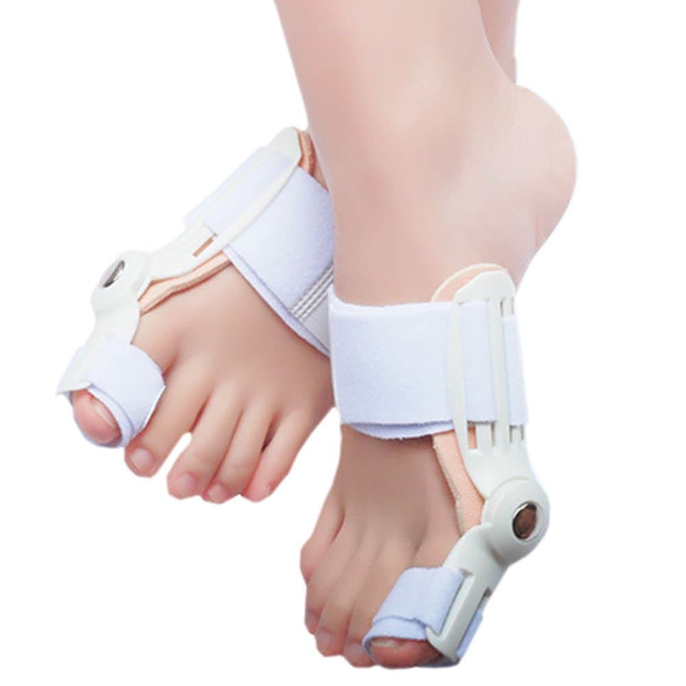 CINFAR 2Pcs Bunion Corrector Adjustable Brace Splint Pads for Foot Bunion Relieve Relief Aid Surgery Treatment