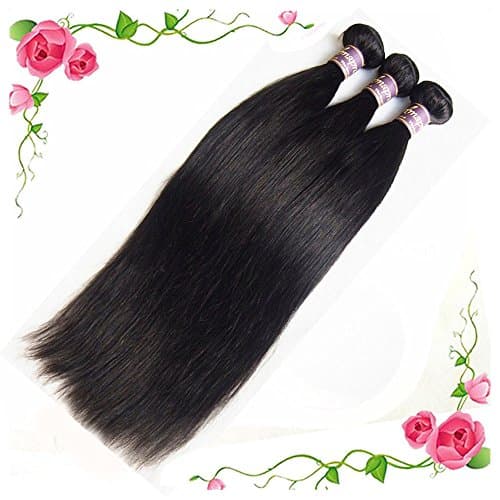 Amapro(TM)10~28 Inch 3 Bundles/Lot 100G/Bundle Natural Color Weft 100% Real Brazilian Virgin Human Hair Weaves Silky Straight Human Hair Extension (22 24 26)
