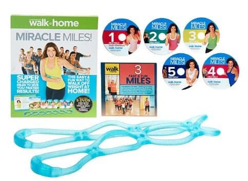 Leslie Sansone Miracle Miles 5 DVD Set with Sculpting Band & 3 Mile DVD