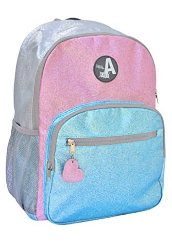 Aquarella Kids Girls Elementary Metallic Backpack, Pink