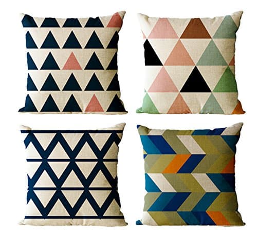Square Decorative Throw Pillow Cover Pack of 4 18" x 18"