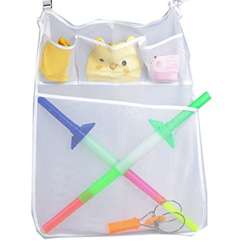 Nursery Diaper Organizer Storage Mesh Bag Bedside Caddy for Baby Crib