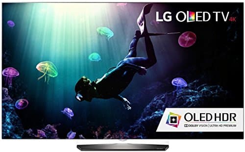 LG Electronics OLED65B6P Flat 65-Inch 4K Ultra HD Smart OLED TV (2016 Model) - 4 Piece set up Bundle