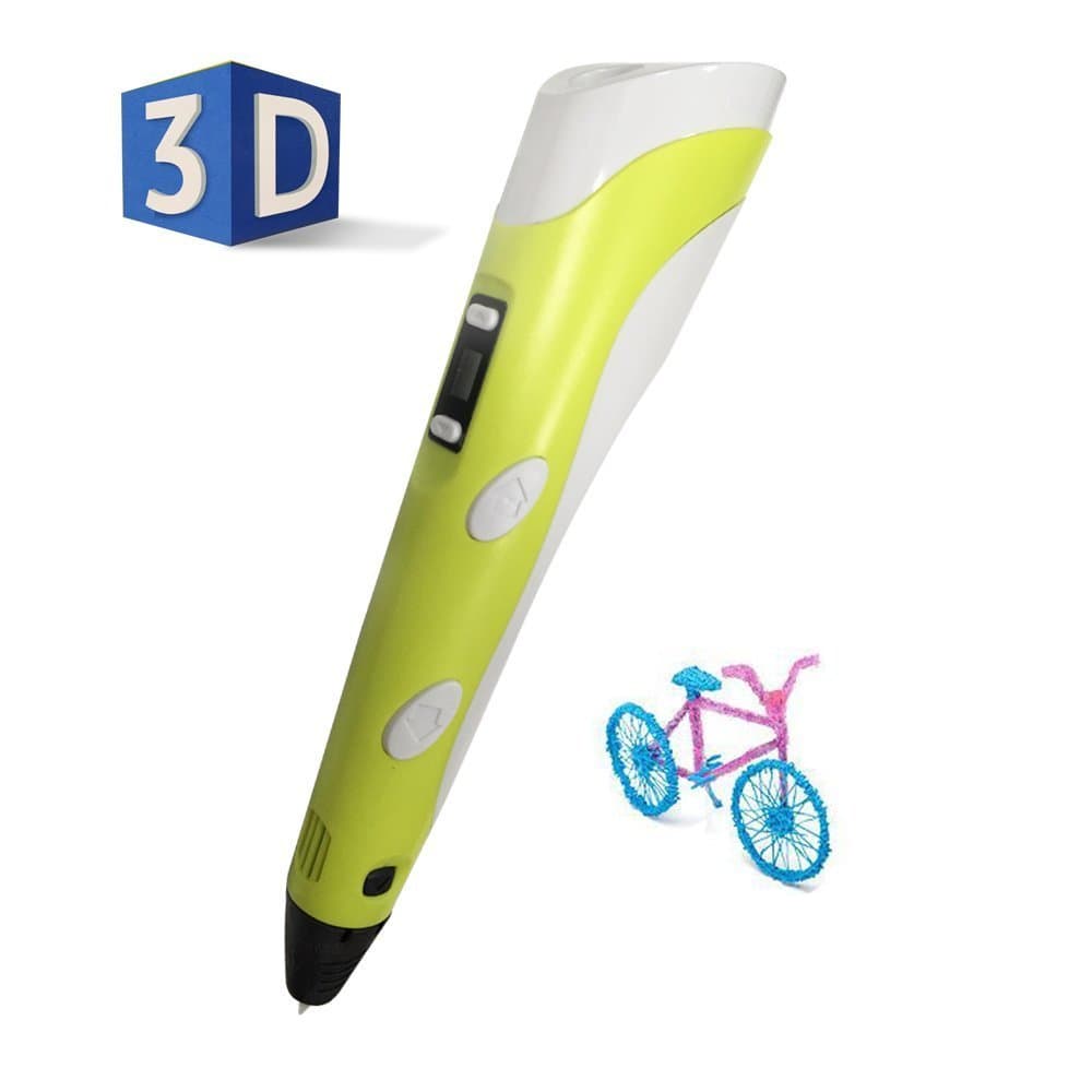 QM 3D Printing Drawing Pen with LCD Screen Model -1.75mm ABS Filament Refill (YELLOW)