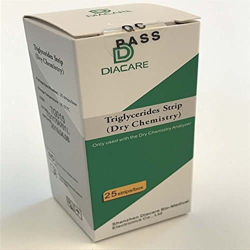 POCT Dca-Check 7-IN-1 Dry Chemistry Analyzer(Total Cholesterol, Triglycerides, Creatinine, Uric Acid, Blood Glucose, Urea, Hemoglobin) Blood Testing Meter with Test Strips (Triglycerides Test Strip)