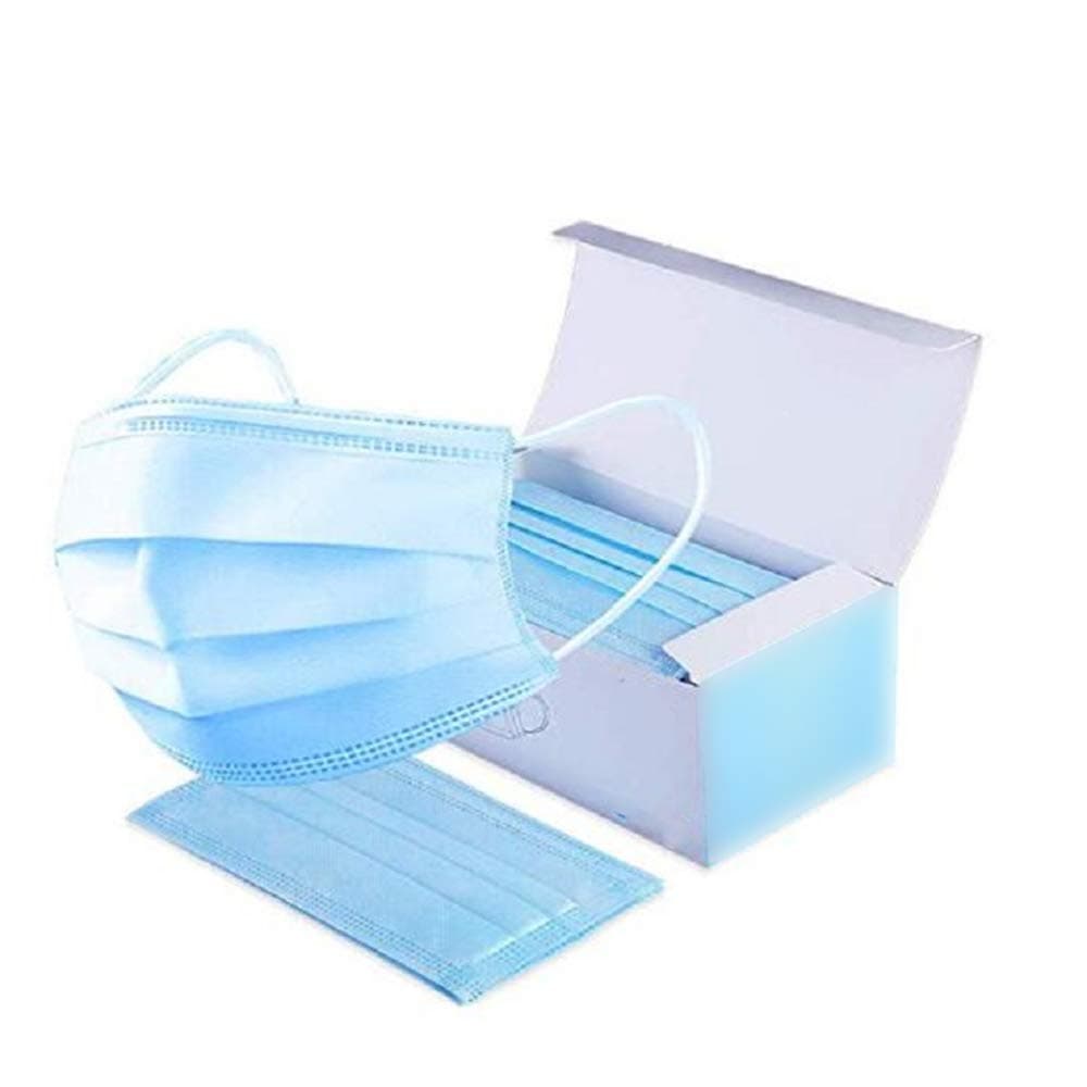 10pcs 3-Layer Masks, Anti Dust Breathable Earloop Mouth Face Mask, Comfortable Sanitary Mask Blue