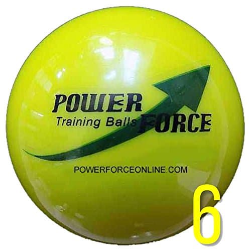 Power Force - 3.25" Dia. 15oz - Weighted Heavy Training Softballs for Hitting (6 Softballs)