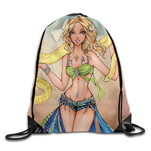 Drawstring Bag Britney Spears Snake 90s Pop Stars Nylon Home Travel Sport Storage