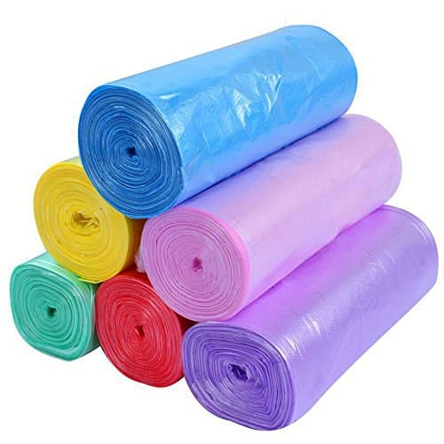 Faustine 120pcs Small Trash Bags, 5 Gallon Colored Trash Bags Durable Disposable Trash Wastebasket Bags Can Liners For Office, Home Waste Bin, Bathroom, Kitchen