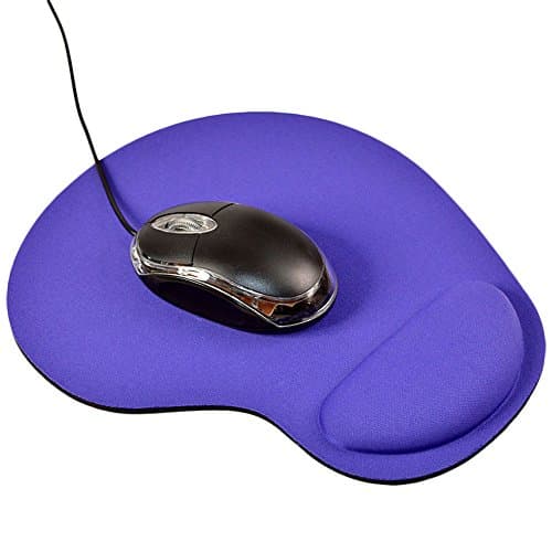 Balepha Mouse Pad with Wrist Rest Support Comfortable Memory Foam Mouse Mat (Purple)