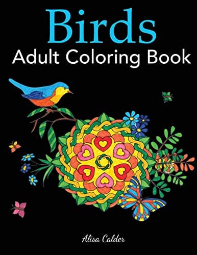 Birds Adult Coloring Book