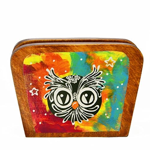 Costa Rican Owl print: napkin holder