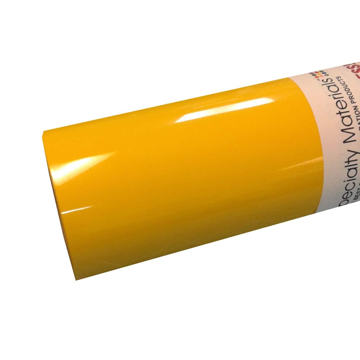 ThermoFlex Plus 15" Roll, Iron on Heat Transfer Vinyl, HTV (Medium Yellow, 10 Feet)