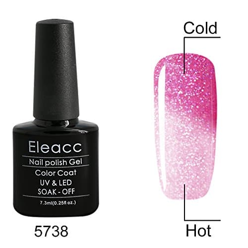 Eleacc Temperature Changing Colour Nail Lacquers Soak Off UV LED Gel Polish Gelpolish 7.3ml ( 5738)