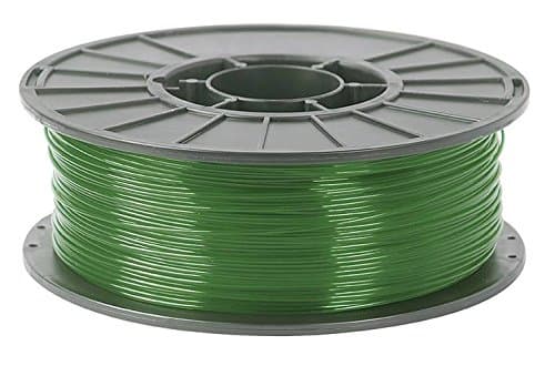 Dazzling Displays PLA 3D Printer Filament, Dimensional Accuracy +/- 0.05 mm, 1 kg Spool, 1.75 mm, Transparent Green