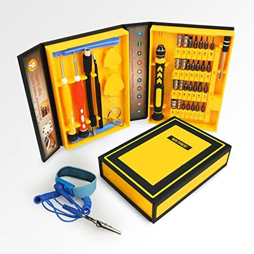 Tektalk 41-In-1 Multipurpose Precision Screwdriver Set Repair Tools for Phone, Macbook, Tablet - Come With A Bonus Anti-static Wristband