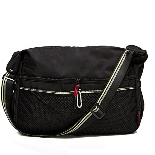 Foldable Travel Bag, Celaine Ulta Light Compact Cross Body Shoulder Bag For Camping, Gym, Outdoors, Black