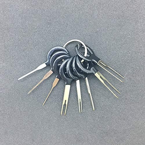 VCBBVG Car Terminal Removal Tool Kit Harness Wiring Crimp Connector Extractor Puller-black8pcs/set