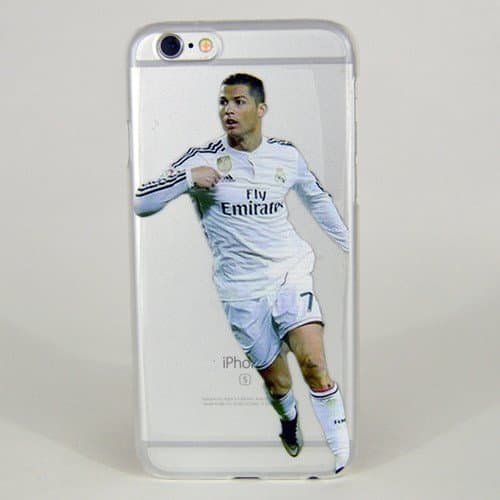 Ronaldo Iphone 6/s Plus Graphic Image Transparent Case Genuine Custom Cover Hard Soccer Real Madrid Case (Transparent, iPhone 6/s Plus)