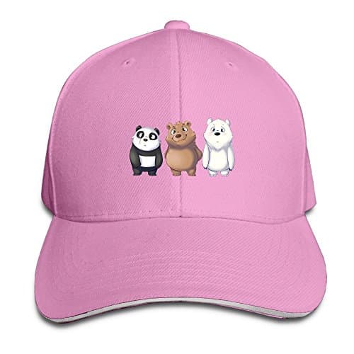 Huajsu We-Bare-Bears Men's Novelty Flat Hat Baseball Cap Hip-Hop Peaked Cap For Four Seasons