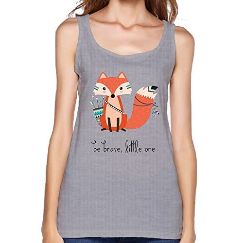 WSGREGD OOIEW Women's Be Brave Little One Fox Tops Training Activewear Jersey