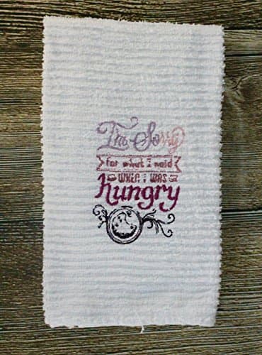 Kitchen Towel- I'm Sorry- Embroidered- Terry Cloth