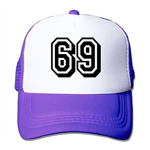 OONONGFU Sixty Nine Big Foam Snapback Caps Mesh Back Adjustable Cap