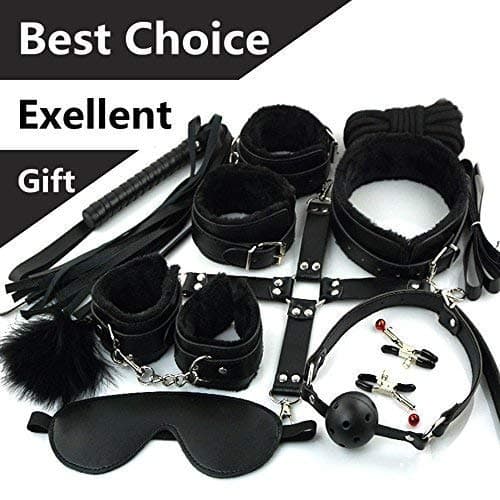 New Yoga Training Straps 10pcs Kit Set Perfect (Black)