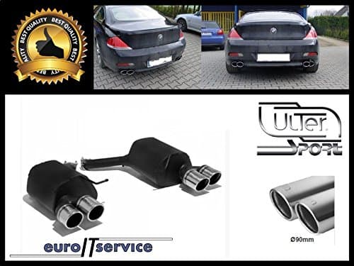 PROFESSIONAL SPORT MUFFLER BMW E63 645 2004-2010. CUSTOM MADE DEDICATED EXHAUST! TIP 2x90 RS