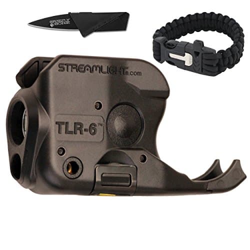 NEW Combo Pack Bright TLR-6 Subcompact Sig P238/938 Tactical Ultimate Flashlight For Zombie Apocalypse Camping Power Outage Survival Kit W/ Free Paracord Bracelet & Credit Card Knife Survival Life