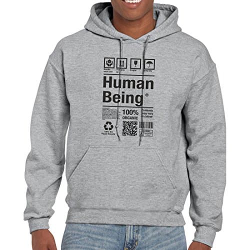 Shirtshub Human Being 100% Organic Label Hoodie Sweat Pullover