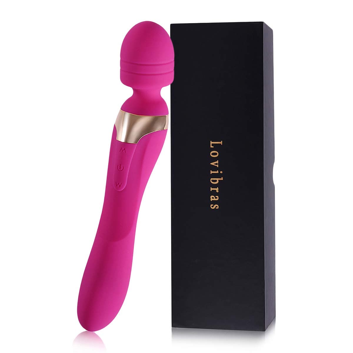 Wand Massage for Body 8 Patterns Powerful Therapeutic Massage Sticks, 100% Waterproof and Quiet Back Leg Muscle Massage for Reducing Soreness, Loosing Tightness, and Soothing Cramps(Pink)