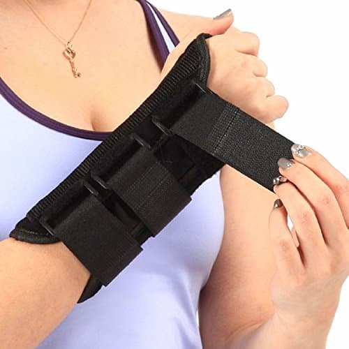LOKSER Wrist Support Brace - Comfortable and Durable Thumb and Finger Hand Wrap for Men or Women with Sprains, Carpal Tunnel Syndrome & Muscle Strain - Relieves Pain & Better Sleep (Medium, Right)