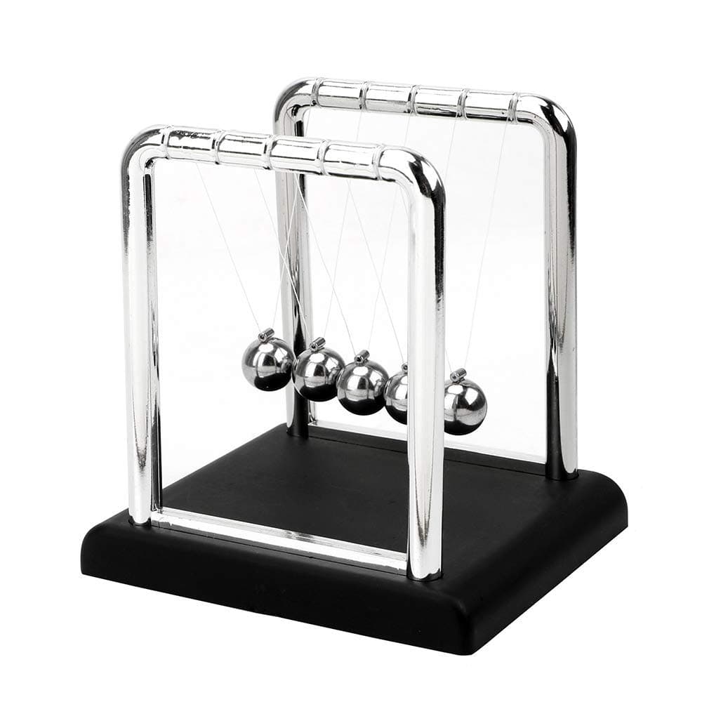 Supernine Newton's Cradle Balance Metal Steel Pendulum Table Decor Physics Science Ball