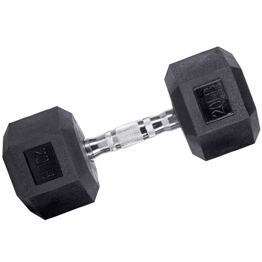MEETGG Hex Dumbbell 2.5-20 Kg, Dumbell Hexagonal Weights Non-Slip, Ergonomic Grip, Cross Training and Functional Training, Black,3kg